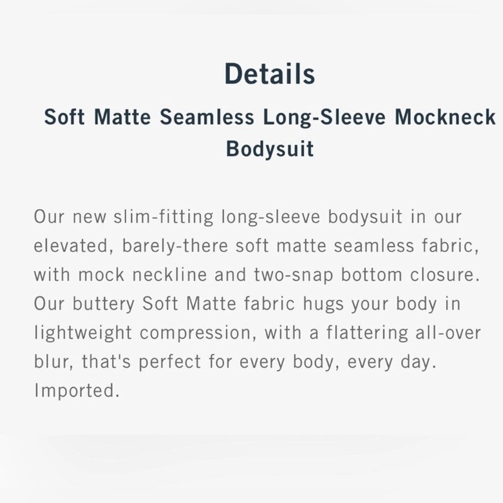 Abercrombie & Fitch Soft Matte Seamless Long-Sleeve Mockneck‎ Bodysuit Green XS - Picture 10 of 10